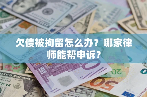 武汉欠债被拘留怎么办？哪家律师能帮申诉？